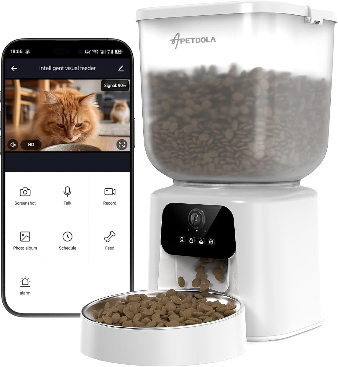 Comedero automático APETDOLA con cámara · 5 L
