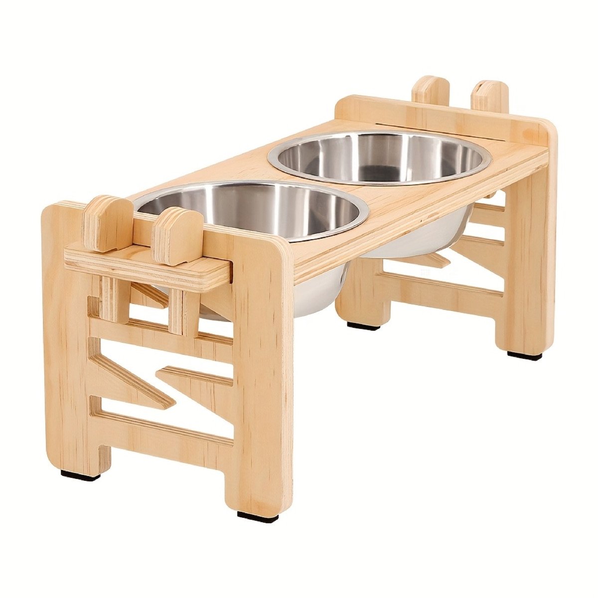 Comedero doble con soporte · Moderno