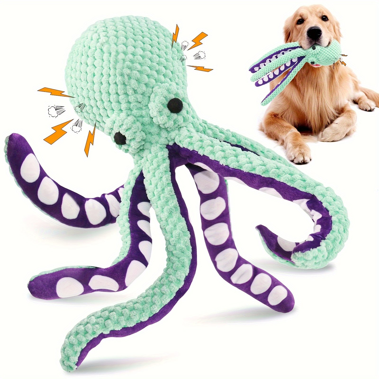Pulpo de peluche con sonido