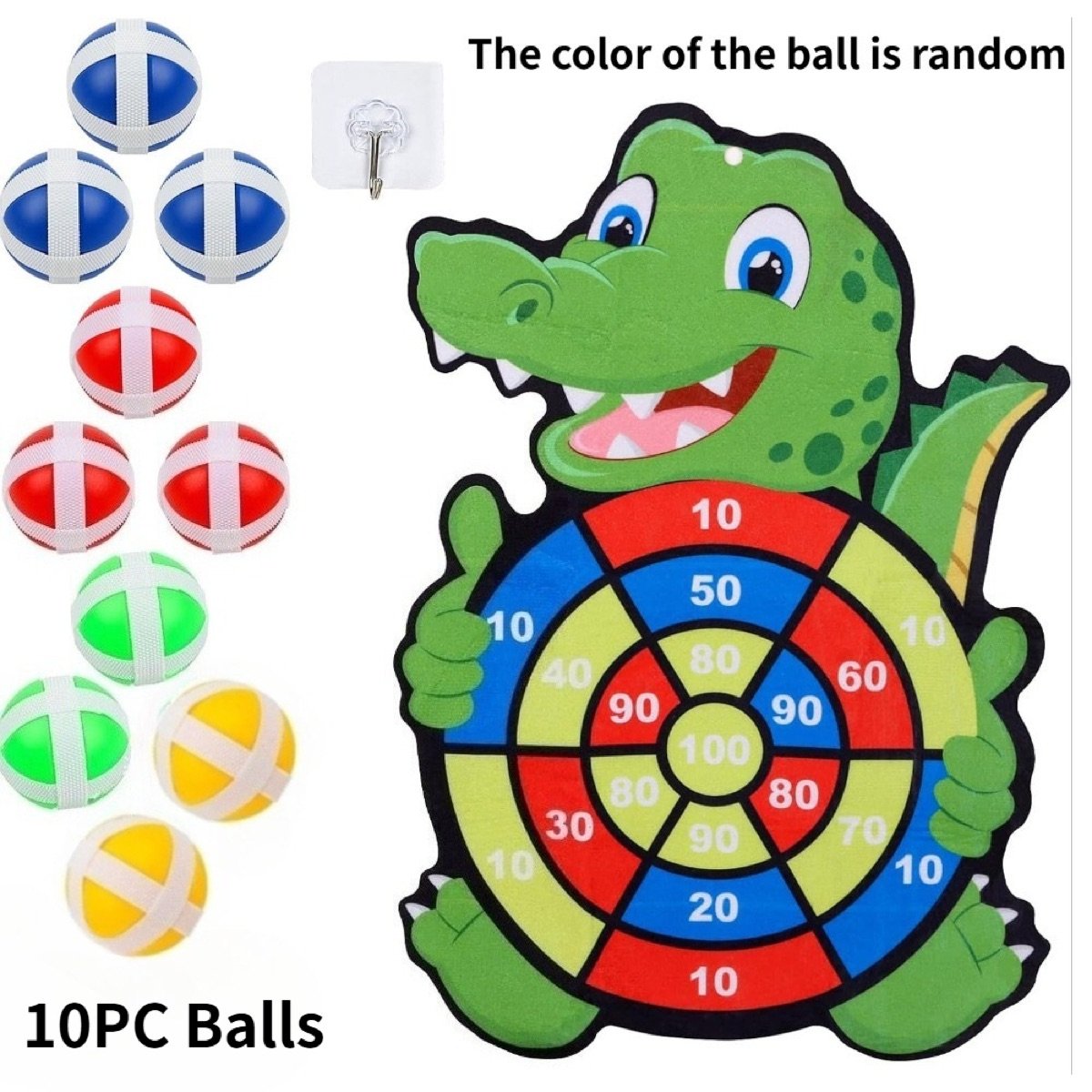 Juego de dardos adhesivos · Verde