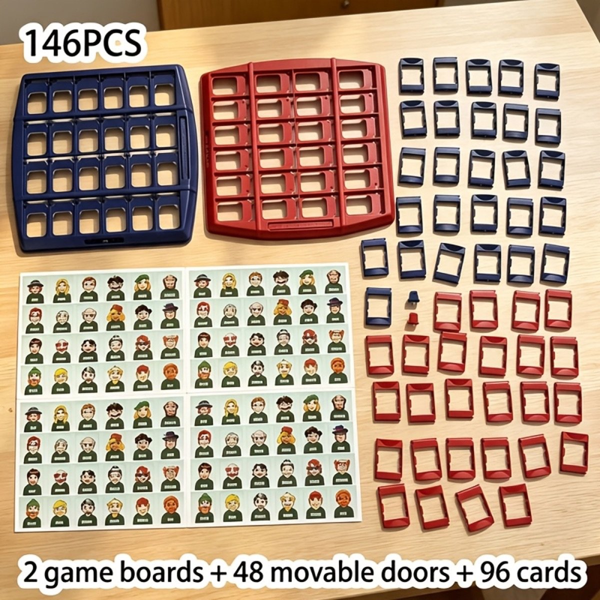 Juego de adivinanzas con tableros · 146 piezas