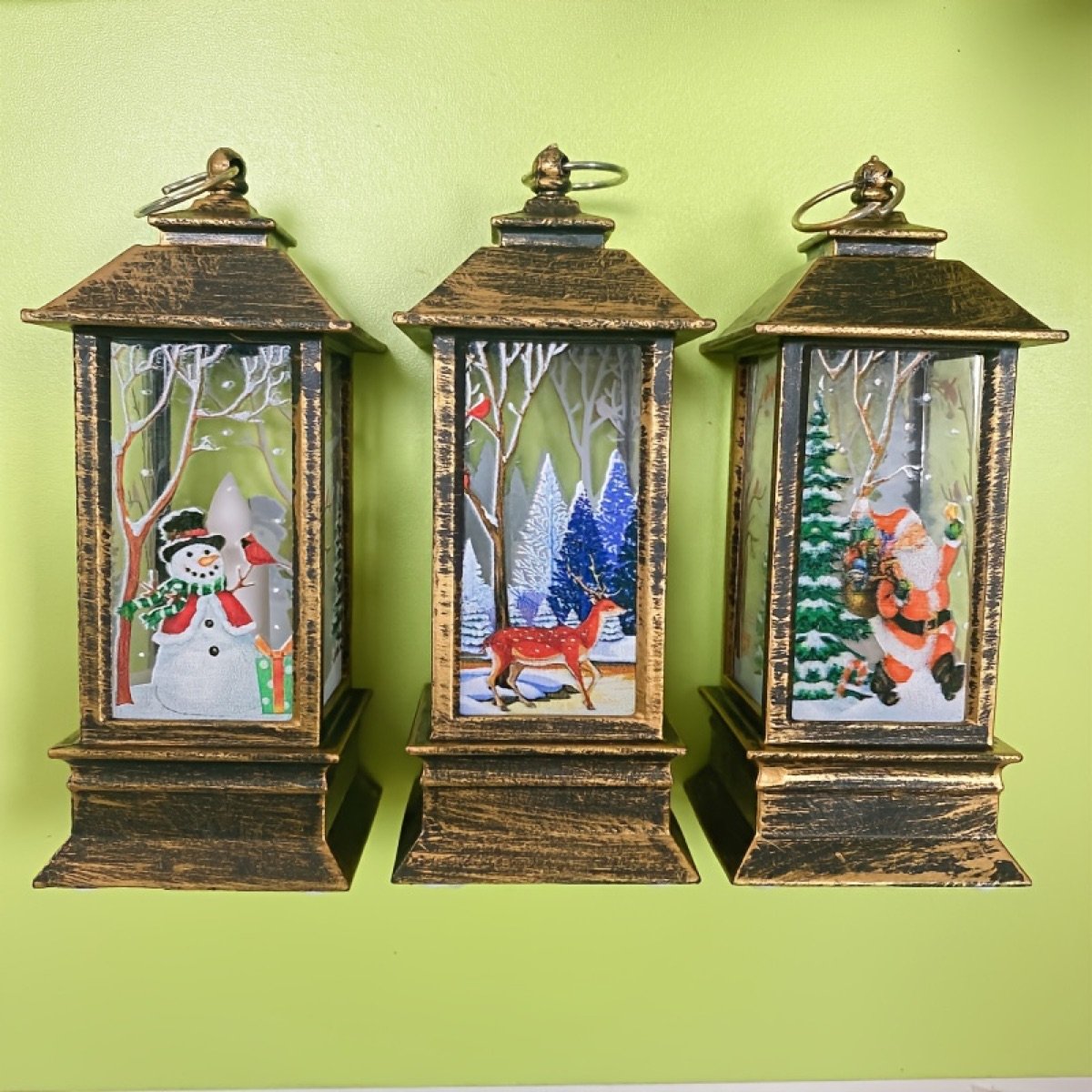 Velas LED navideñas decorativas · 3 piezas