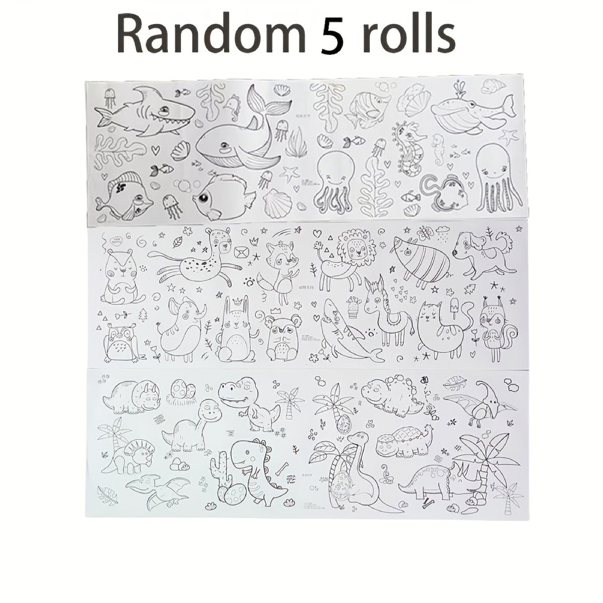 Papel para colorear · Paquete de 5