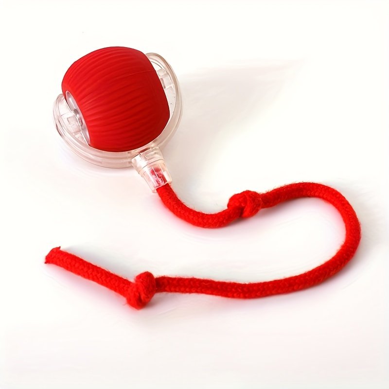 Pelota automática con cola · Roja