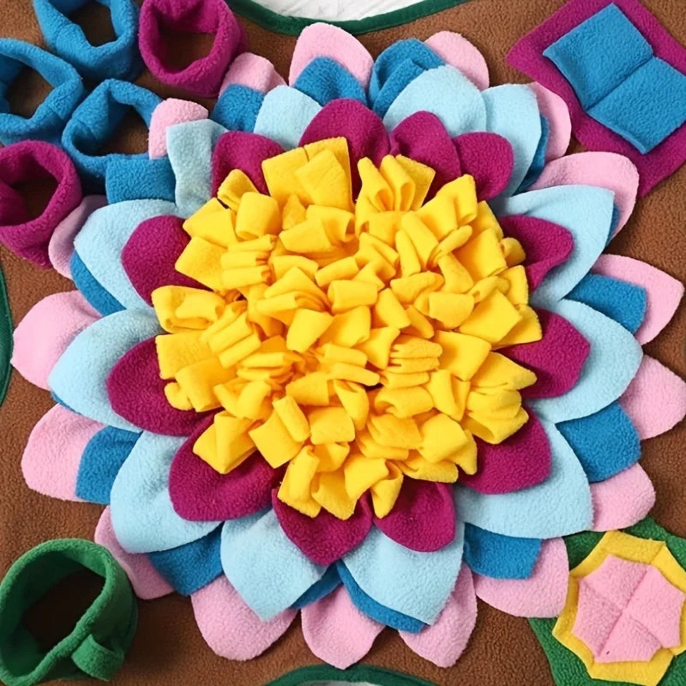 Tapete olfativo Flor: detalle del diseño